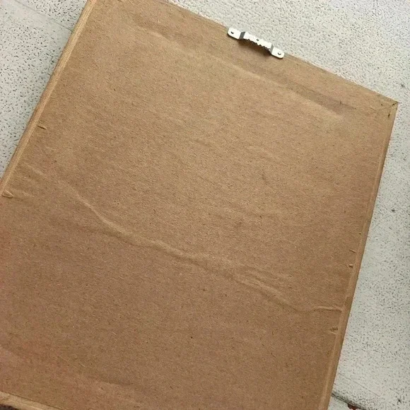 Vintage Wood Framed Matted Picture of Kids by the Water - Picture 5 of 5